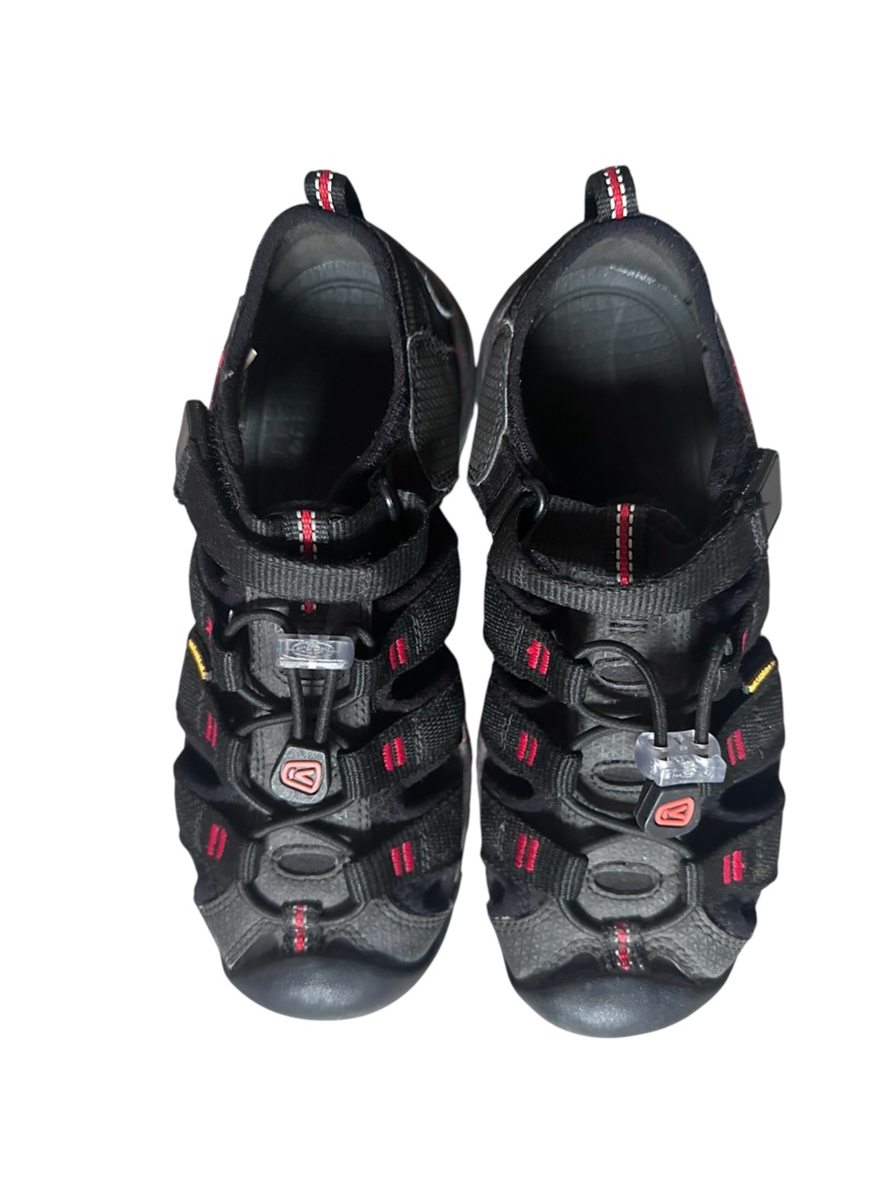 Keen Newport H2 Sandals Black Red Size Youth 2